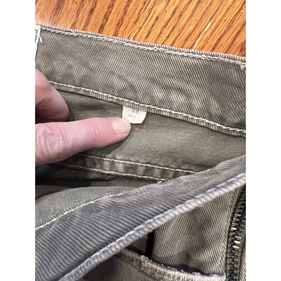 Free people x Sandrine Rose Jeans Womens sz 28 handmade Los Angeles Green - Picture 5 of 10